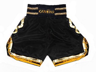 Boxing Shorts : KNBSH-201-Black-Gold